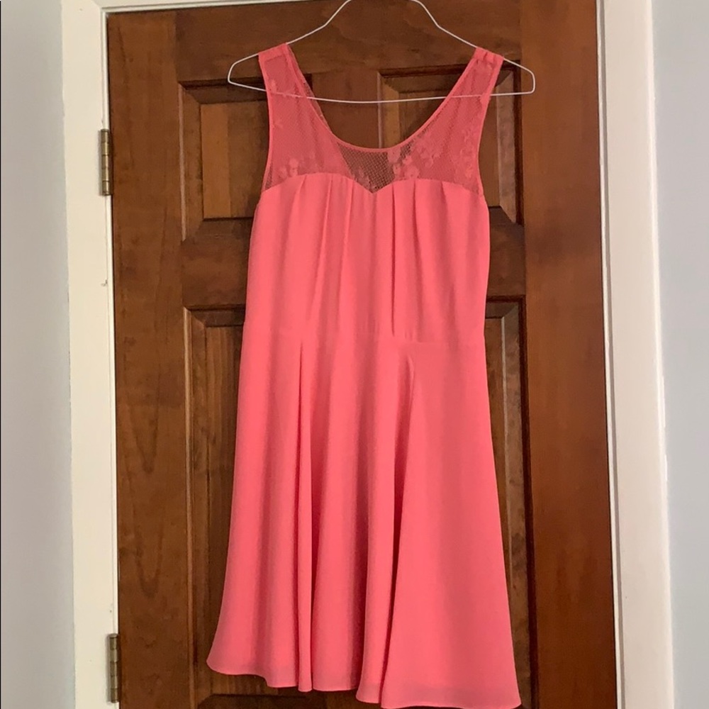 Coral color dress  from Express. Gently worn once